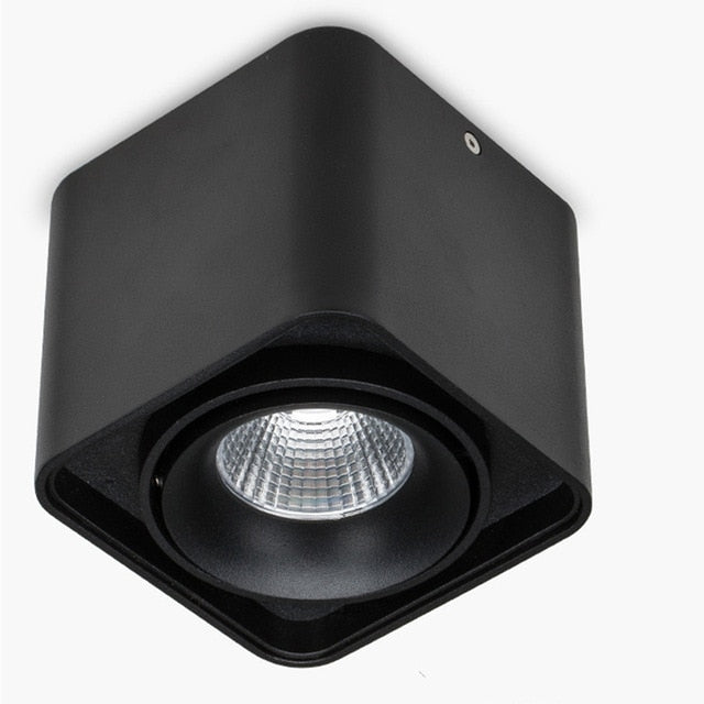 DBF Square COB LED Dimmable Downlights 10W 12W 20W 24W Surface Mounted LED Ceiling Lamps Spot Light LED Downlights AC85V-265V