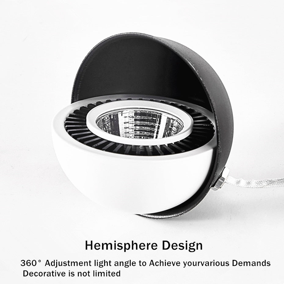 LED Spot Light Ceiling Downlight Dimmable 18W 15W 10W 7W 360 Degree Rotation Square Ceiling Recessed Lamp Natural White