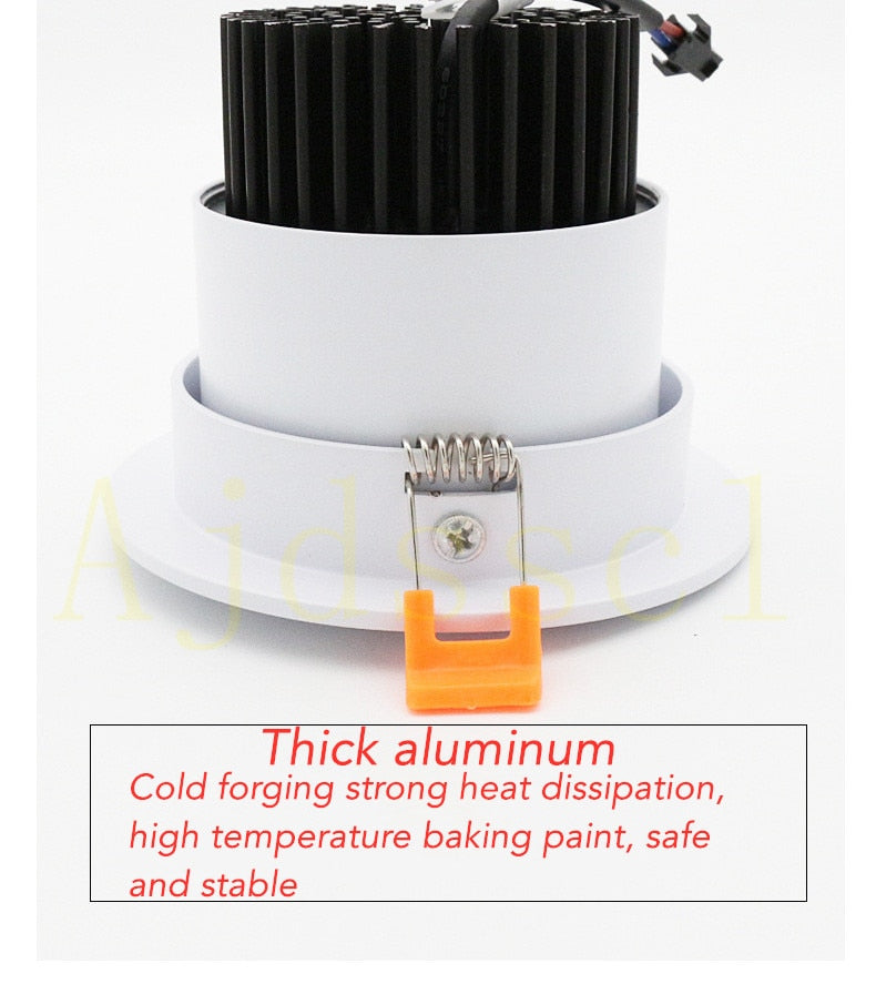 Downlight LED Dimmable Lamp 3w 5w 7W 12w 15w 20w 30w 40w Cob Led Spot 220V/110V Ceiling Recessed round panel light