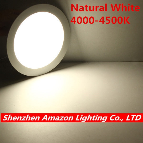 Round LED Panel Light 9W Recessed LED Ceiling Downlight Light AC85-265V LED Down Light Warm White/Cold White