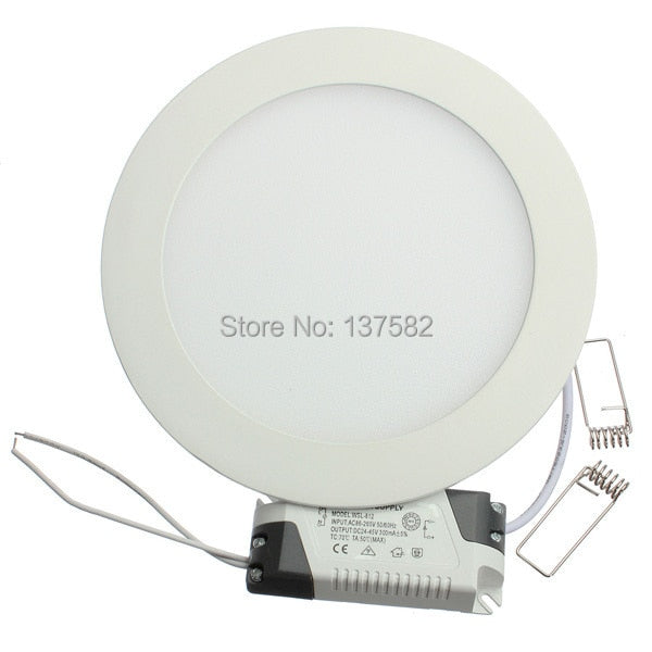 Round LED Panel Light 9W Recessed LED Ceiling Downlight Light AC85-265V LED Down Light Warm White/Cold White