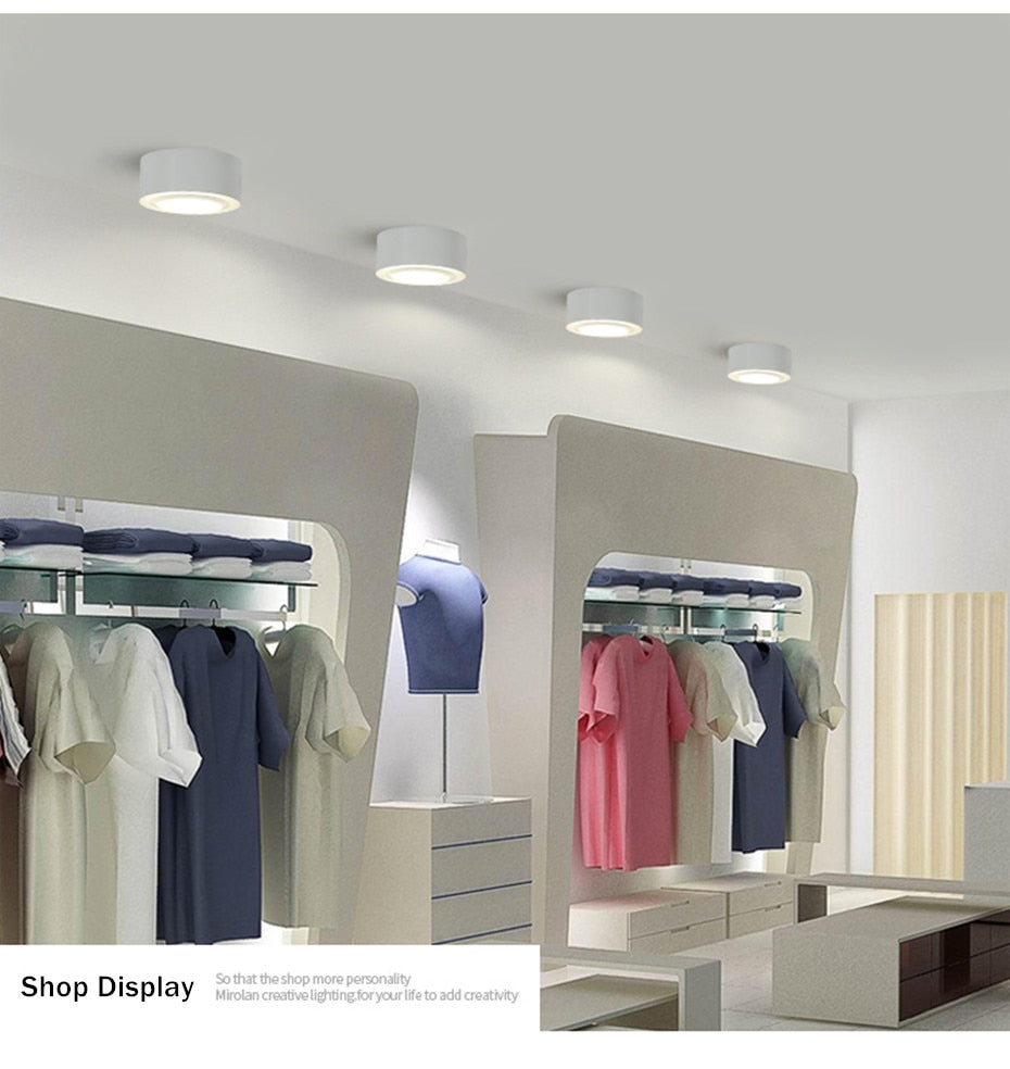 Surface Mounted LED Ceiling Light Living Room Lighting Fixture Bedroom Kitchen Light 5W 7W 10W 12W LED Spot Light for Home