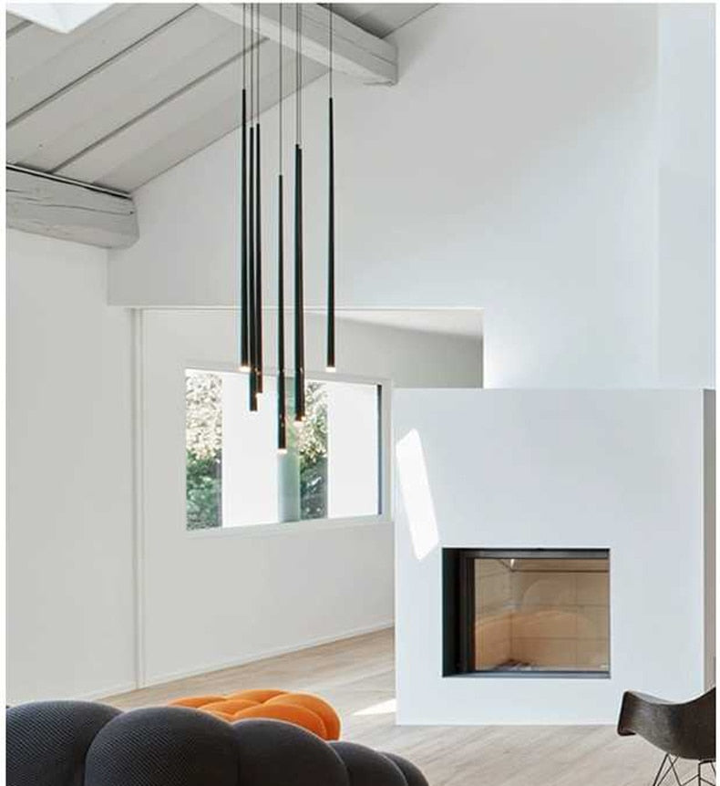 Led long downlight chandelier individual creativity modern dining room chandelier stair light kitchen chandelier bar Chandelier