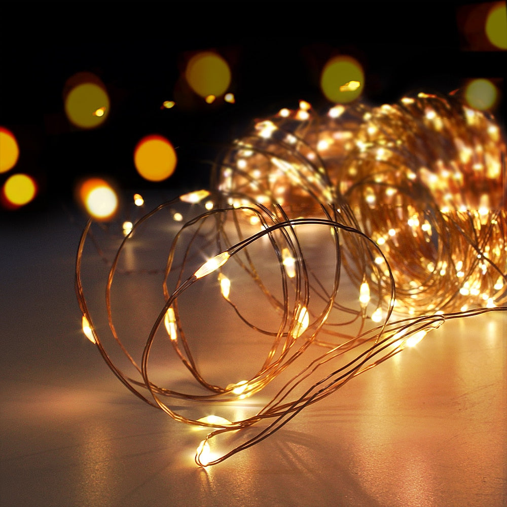 Photo Clip USB LED String Lights Fairy Lights Outdoor Battery Operated Garland Christmas Decoration Party Wedding Xmas