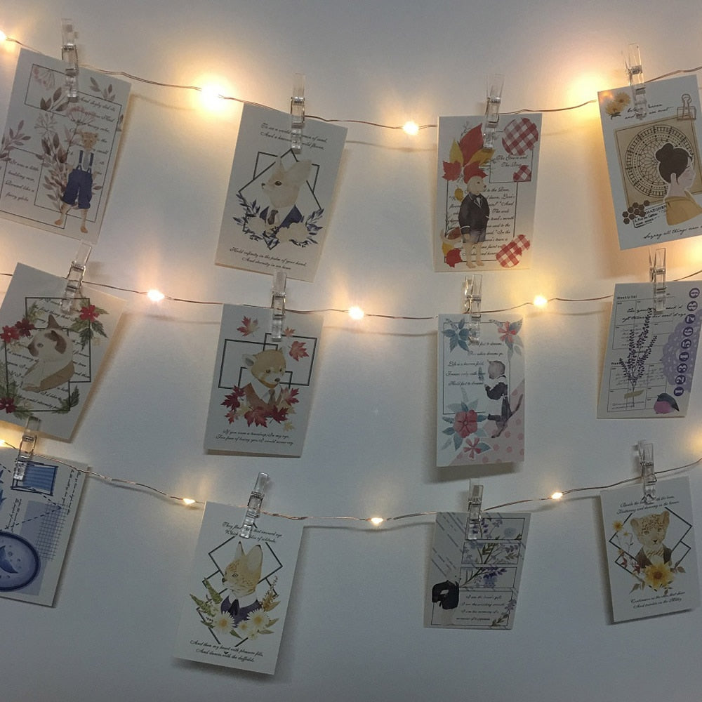 Photo Clip USB LED String Lights Fairy Lights Outdoor Battery Operated Garland Christmas Decoration Party Wedding Xmas