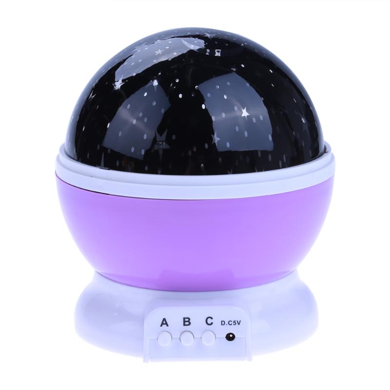 LED Night Light Projector Star Moon Sky Rotating Sleep Romantic LED USB Projection Lamp for Children Baby Bedroom Gifts