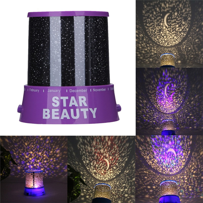 LED Night Light Projector Star Moon Sky Rotating Sleep Romantic LED USB Projection Lamp for Children Baby Bedroom Gifts