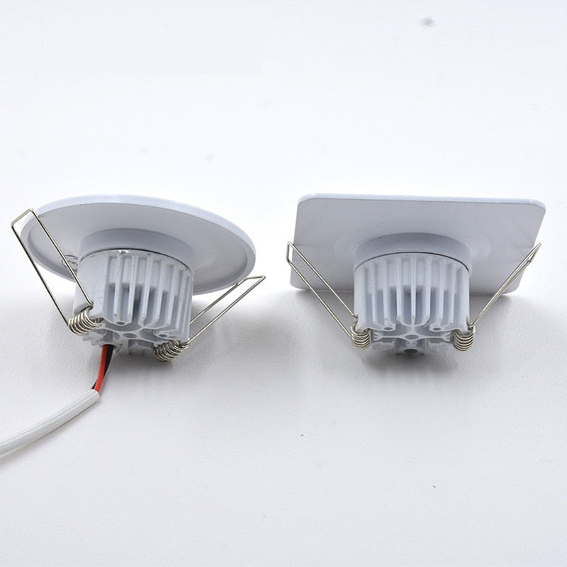 Changeable Led Downlight Mini 5w COB Ceiling Recessed Light 12v 3 Color Change Warm Nature Cool White Energy Saving Spot light