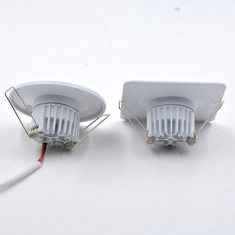 Changeable Led Downlight Mini 5w COB Ceiling Recessed Light 12v 3 Color Change Warm Nature Cool White Energy Saving Spot light