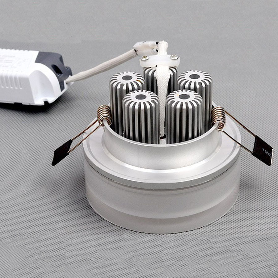 Round Warm White/White LED Crystal Downlight 1W 3W 5W 7W LED Ceiling Recessed Surface Mounted Spot Light for Home Decoration