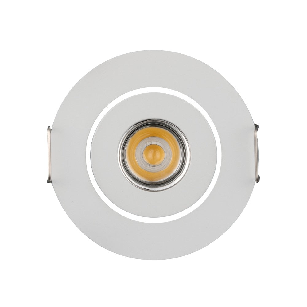 Factory Dimmable LED Mini Spot Recessed Ceiling Downlight 3W White Black Silver Gold Cabinet Lamp Include Driver