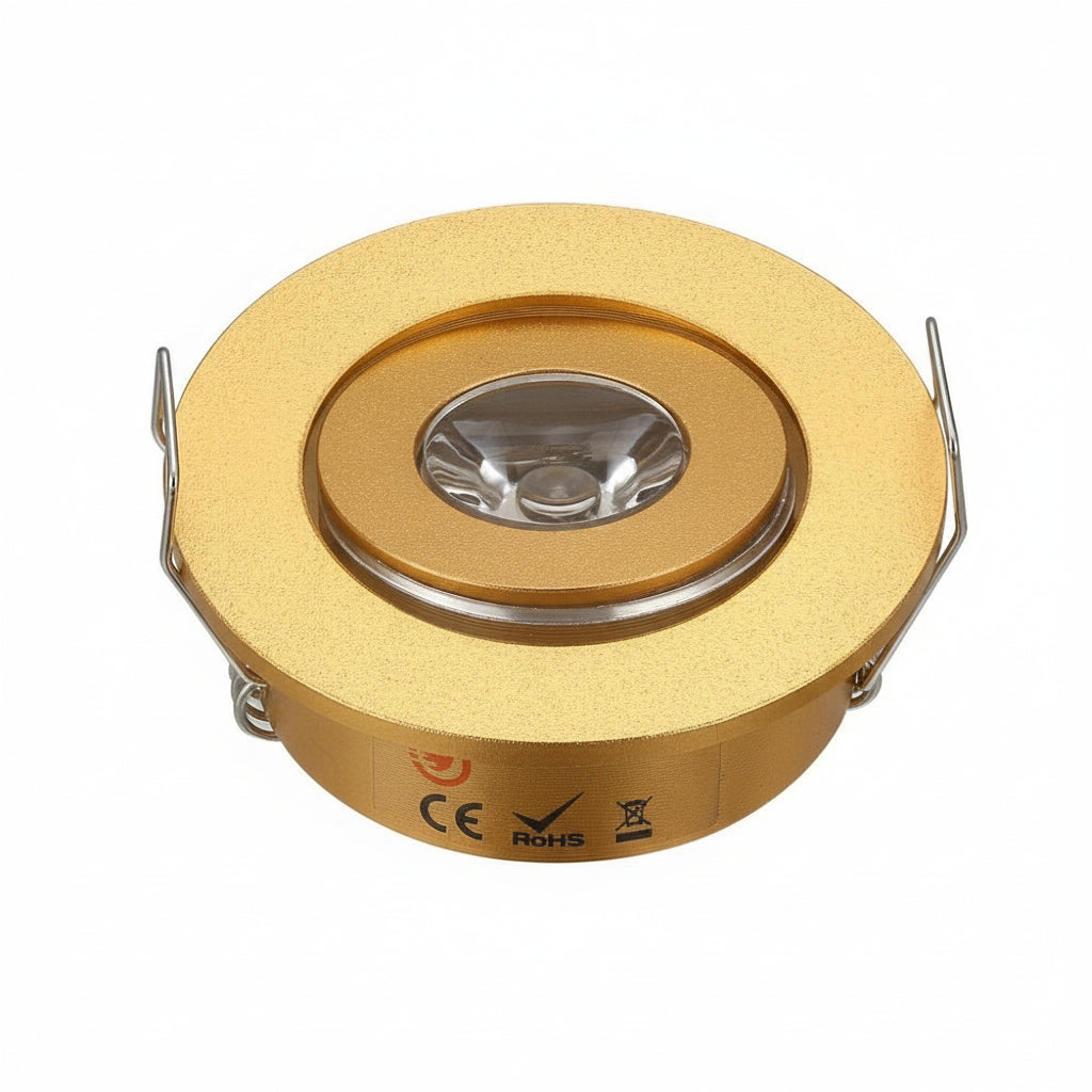 Factory Dimmable LED Mini Spot Recessed Ceiling Downlight 3W White Black Silver Gold Cabinet Lamp Include Driver