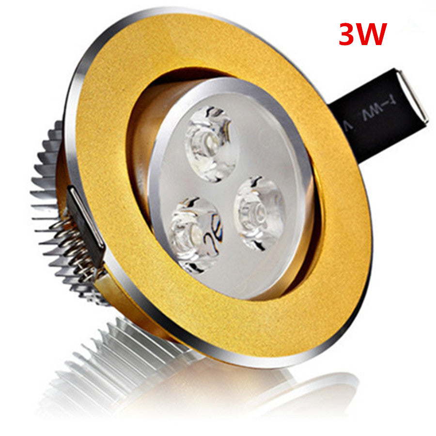 3W 5W 7W 9W 12W 15W LED Downlight Warm White/Cold White Recessed LED Ceiling Spot Light+AC85-265V Driver for Kitchen Foyer