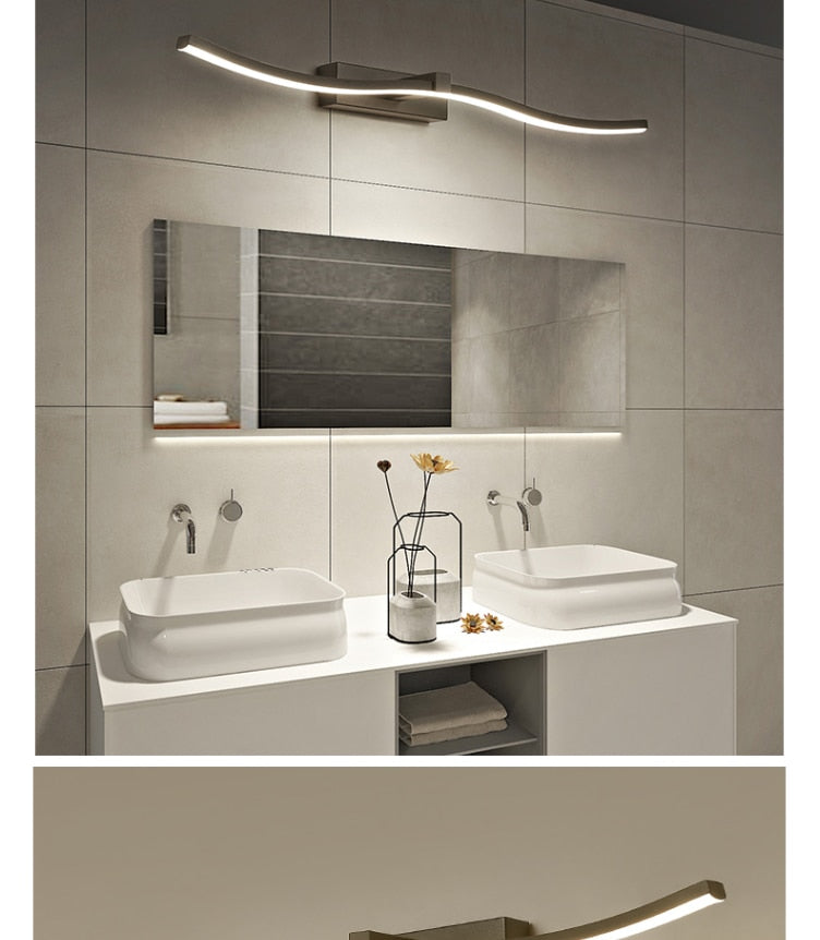 Modern Vanity Lights LED Mirror Headlight Dressing Decorative Bathroom Wall New Design Lights For Home Creative Contemporary Mirror Lamp