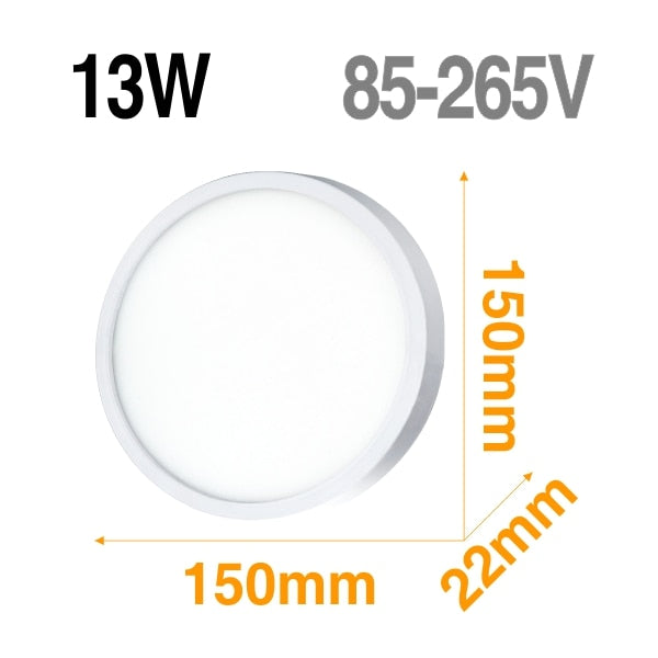 LED Panel light Surface Mounted Downlight Lamp AC85-265V 48W 36W 24W 18W 13W 9W 6W Ultra Thin LED Ceiling light For Kitchen Bath