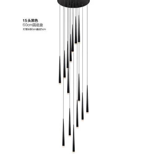 Led long downlight chandelier individual creativity modern dining room chandelier stair light kitchen chandelier bar Chandelier