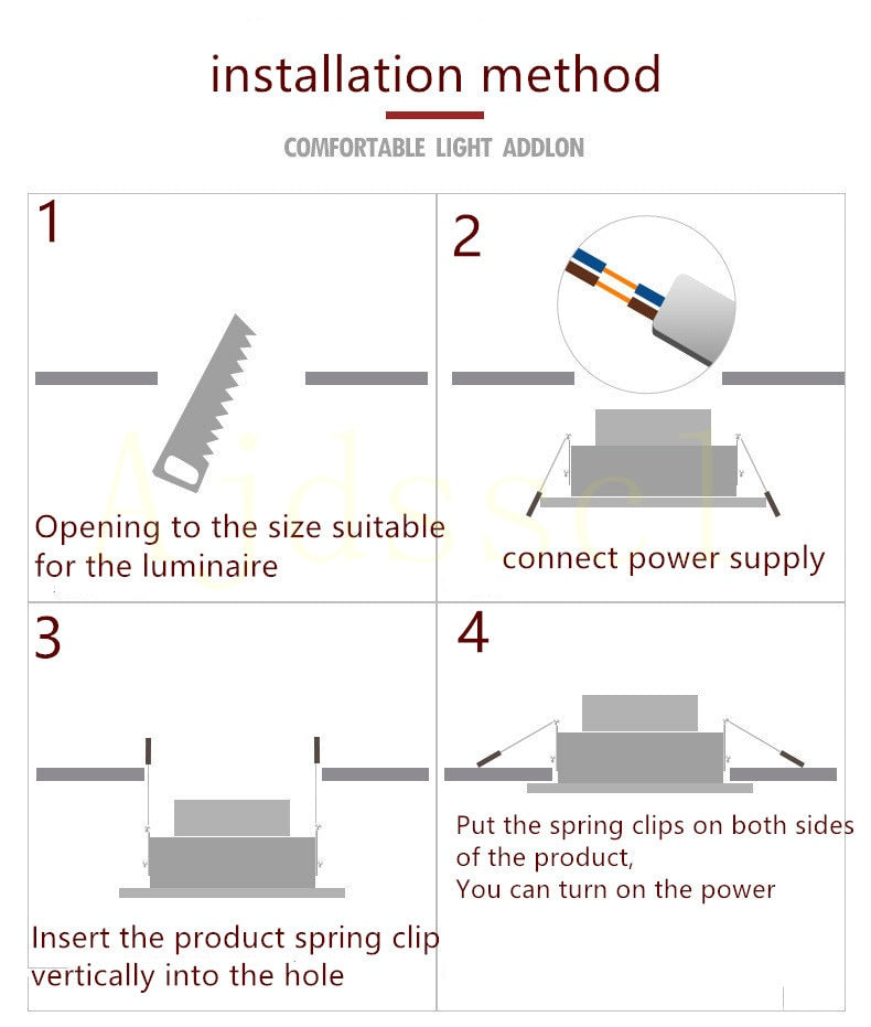 LED Downlight 220V Spot Three colors dimming 5W 7W 9W 12W 15W Recessed in LED Ceiling Downlight Light Cold Warm white Lamp