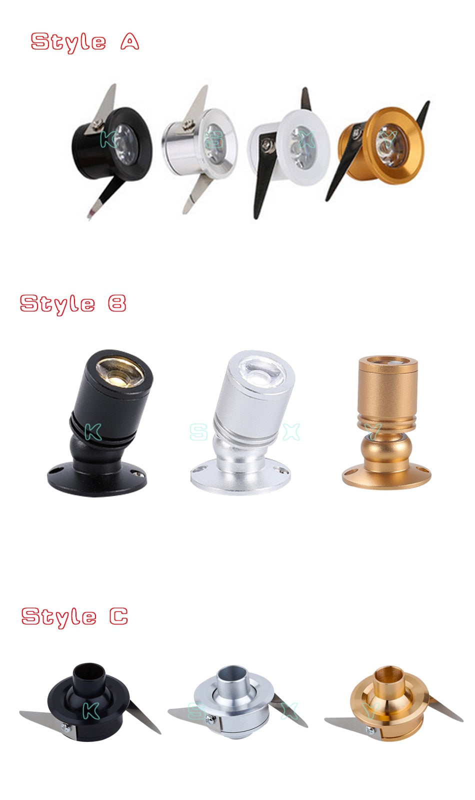 Led cabinet mini spot light 1W 3W 110V 220v downlight 12v dc jewelry show Include Led Driver 4000K Ceiling light lamp