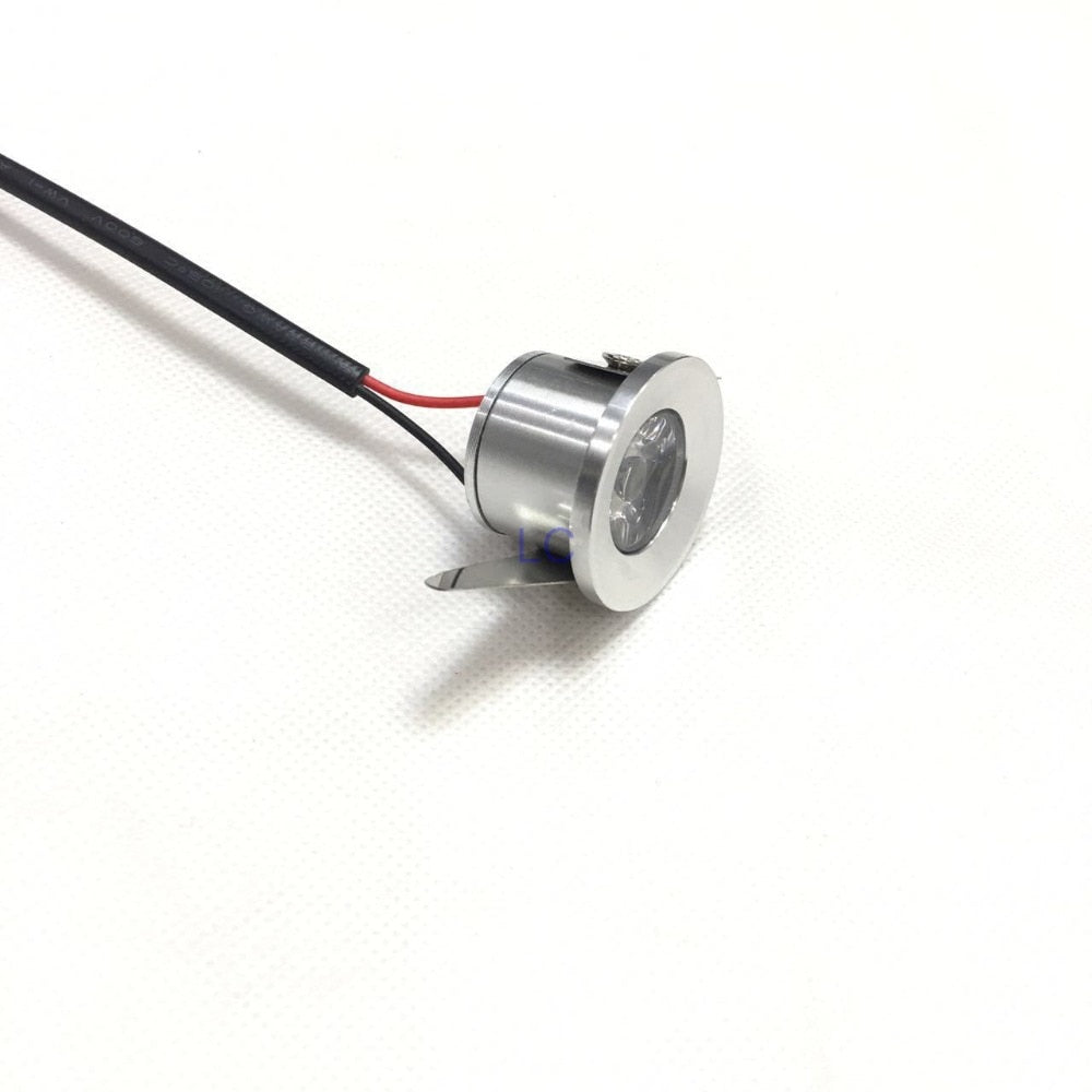 Mini Downlight 10pcs/lot Under 31mm Cabinet Spot Light 1W Ceiling Recessed Lamp AC85-265V Dimmable Down lights