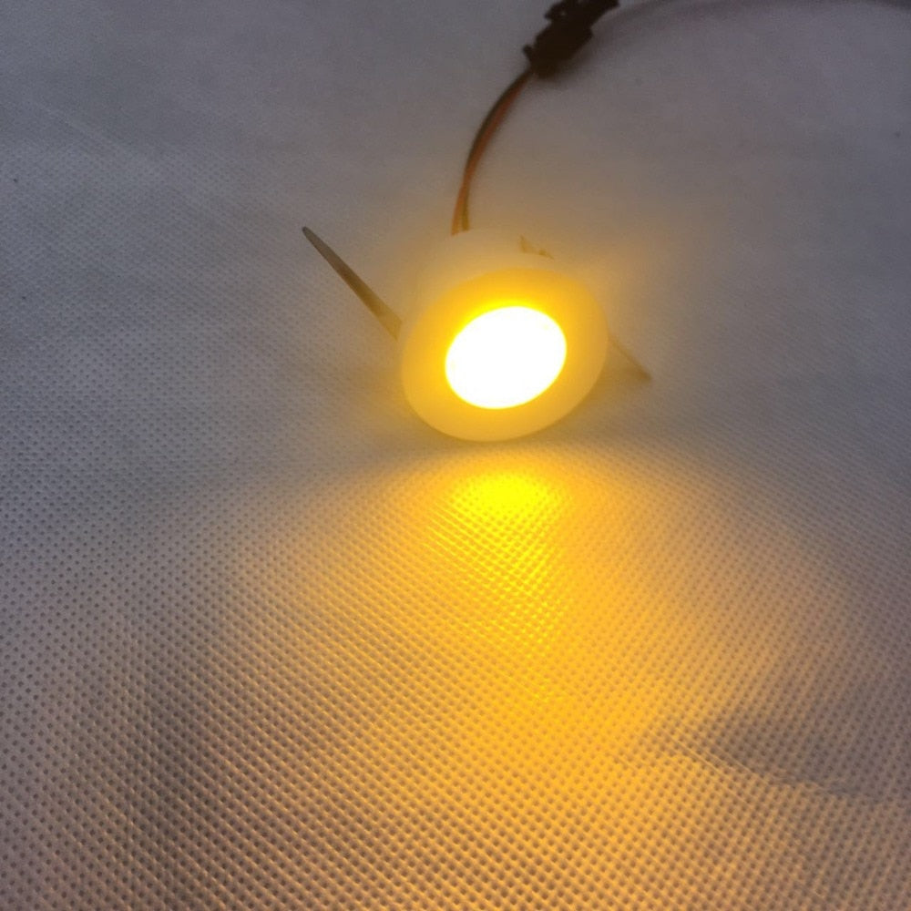 Mini Downlight 10pcs/lot Under 31mm Cabinet Spot Light 1W Ceiling Recessed Lamp AC85-265V Dimmable Down lights