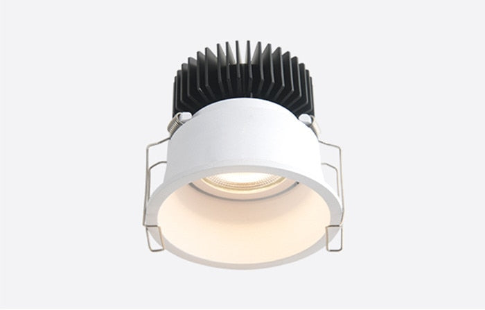 Dimmable Embedded Anti-Glare COB Ceiling Recessed Downlight 5w 10w 12w 20w 30w AC85-265V Wall Wash Light LED Lamp