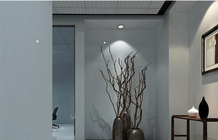 Dimmable Embedded Anti-Glare COB Ceiling Recessed Downlight 5w 10w 12w 20w 30w AC85-265V Wall Wash Light LED Lamp