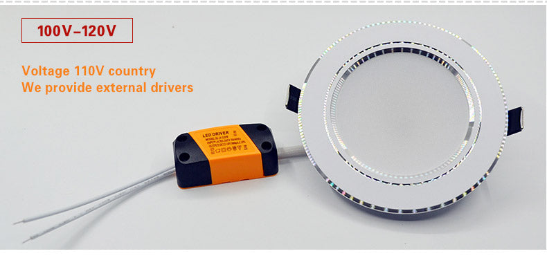 LED Downlight 6Pcs/Lot 3W 5W 7W 9W 12W 15W 18W 220V 110V Led Spot Lamp Recessed Home Indoor Lighting