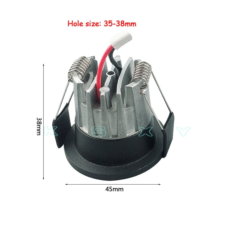 Dimmable LED Downlight COB Ceiling Spot Lighting 3W Led Bulb Bedroom Kitchen Indoor ceiling recessed Lights 110V 220V