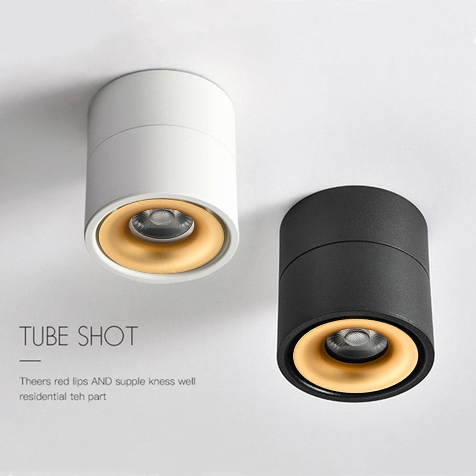 COB LED Downlight Surface Mounted Ceiling Lamps Foldable and 360 Degree Rotatable Spot light for Living Room Bedroom Hallway