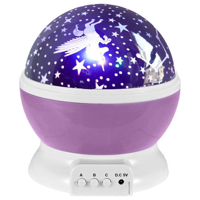 LED Night Light Projector Star Moon Sky Rotating Sleep Romantic LED USB Projection Lamp for Children Baby Bedroom Gifts