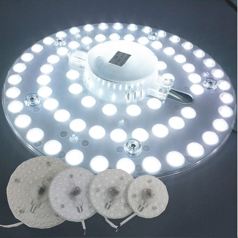 Bright 2D Replaceable 12W 18W 24W 36W LED Light Source For European Ceiling Lamp Marked 220V With Magnet Led Lights Replacement