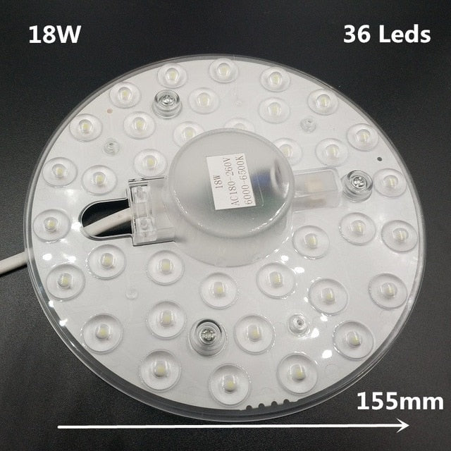 Bright 2D Replaceable 12W 18W 24W 36W LED Light Source For European Ceiling Lamp Marked 220V With Magnet Led Lights Replacement