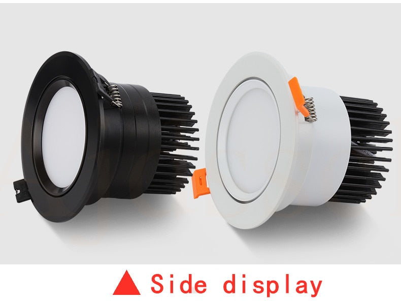 Downlight LED COB Spotlight Dimmable Ceiling lamp AC110V-220V 3W 5W 7W 9W 12W 15W recessed downlights round led panel light