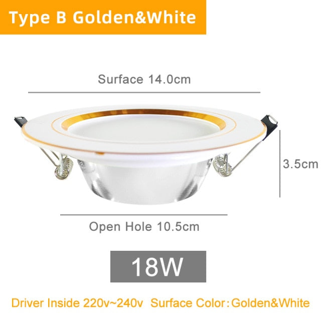 Kaguyahime 1pc/4pcs 5W 9W 12W 18W LED Panel Light 220V Spot Light Lamp Ultra Thin Recessed Downlight LED Indoor Lighting Kitchen