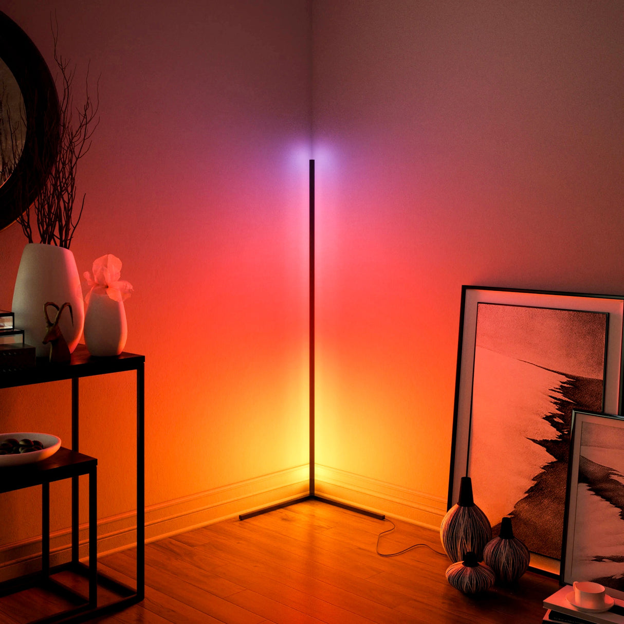 Floor Lamps Nordic Corne Bright Light Interior Atmosphere Lamp Colourful Bedroom Living Room Decoration lighting Standing Lamp Floor Lamps LED