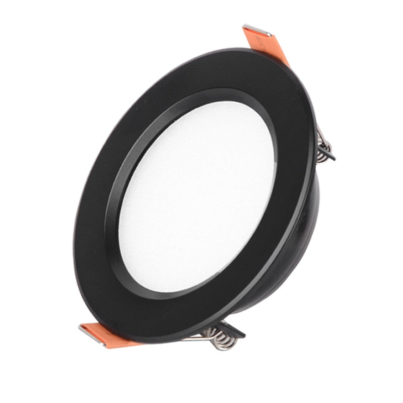 Black body Recessed LED Dimmable Downlight SMD 3W 5W 7W 9W 12W 15W 18W LED Spot light LED decoration Ceiling Lamp AC110V 220V