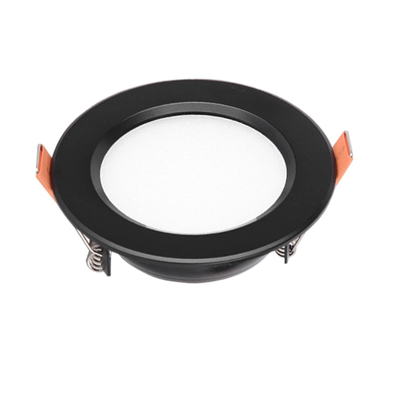 Black body Recessed LED Dimmable Downlight SMD 3W 5W 7W 9W 12W 15W 18W LED Spot light LED decoration Ceiling Lamp AC110V 220V