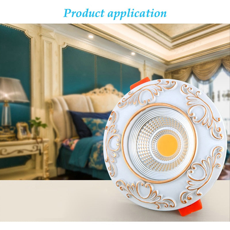 Dimmable LED Downlight 7W 9W Spot LED DownLights Dimmable cob LED Spot Recessed down lights for living room 110v 220v