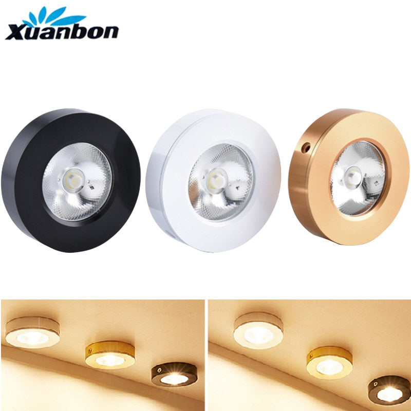 LED COB Downlight 3W 5W 7W 9W 12W 4PCS Round Surface mount Lamp AC220V 230V Led Bulb Bedroom Kitchen Indoor LED Spot Lighting