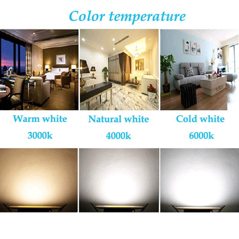 LED Downlight 6W 10W 15W Round Recessed Lamp AC220V Warm /Cold white Led Bulb Bedroom Kitchen Indoor Light LED Spot Lighting