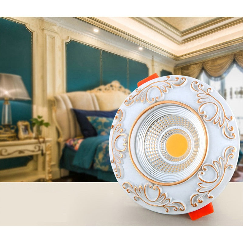 Dimmable Led Downlight light COB Ceiling Spot Light 3W 5W 7W 9W ceiling recessed Lights Indoor Lighting Resin body AC110V 220V