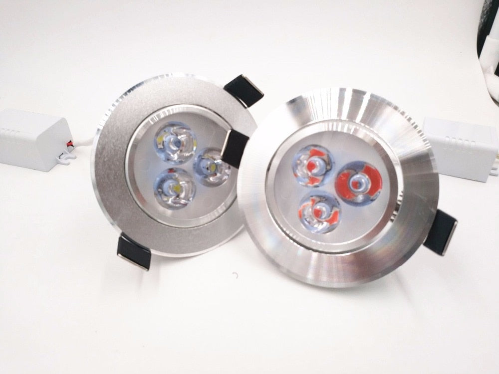 LED Downlight 3W 8 Colors Spotlights Round Recessed Lamp 220V 230V 240V Led Bulb Bedroom Kitchen Indoor LED Spot Lighting