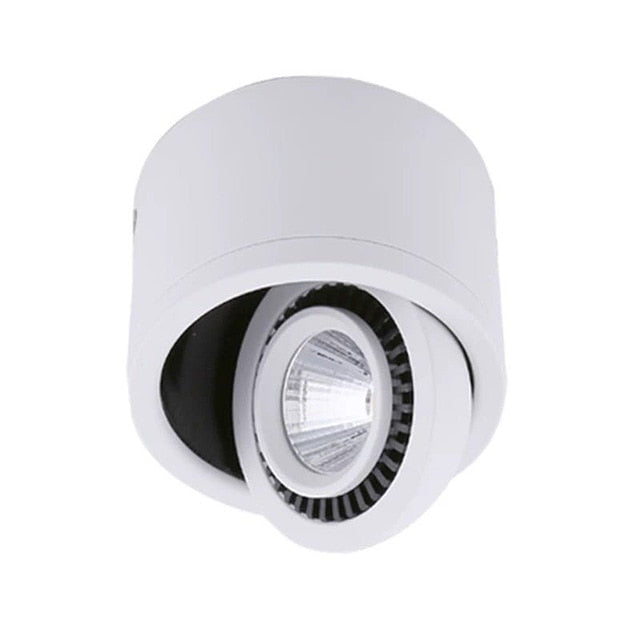 Dimmable Surface Mounted LED COB Downlight 360 Degree Rotating LED Spotlight 5W 7W 9W 15W AC85-265V LED Ceiling Light