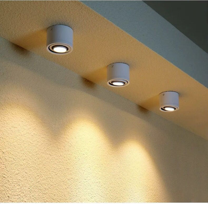 Dimmable Surface Mounted LED COB Downlight 360 Degree Rotating LED Spotlight 5W 7W 9W 15W AC85-265V LED Ceiling Light