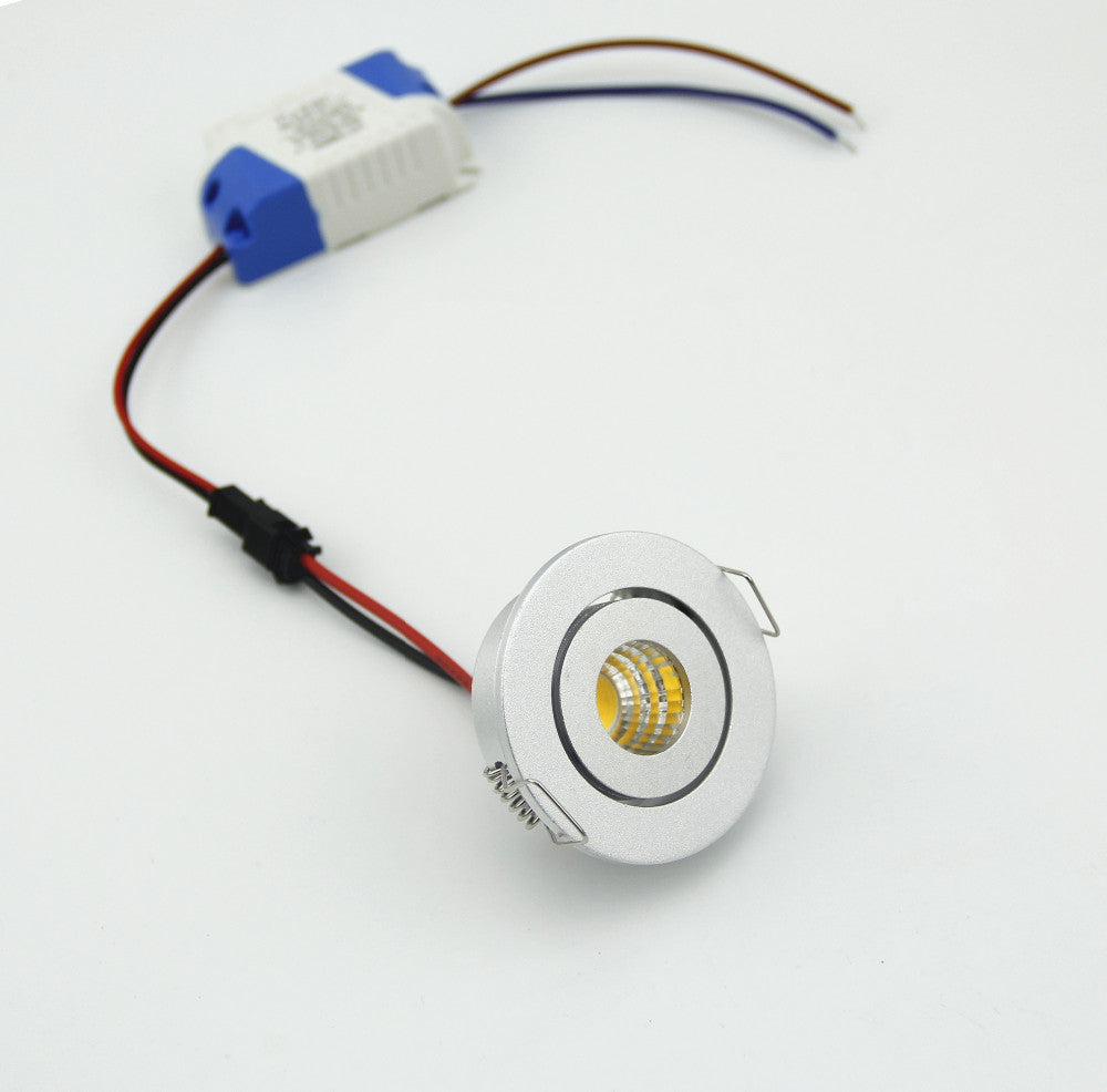 LED DOWNLIGHT 40MM HOLE ROUND 3W DIMMABLE COB MINI SPOT LED DOWNLIGHT INDOOR HOME LAMPS