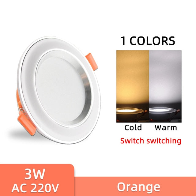 LED Downlight 10Pcs 3w 5w spot led lights 3000k 4500K 6000K AC 220V-240V led Downlight Kitchen living room Indoor recessed lighting