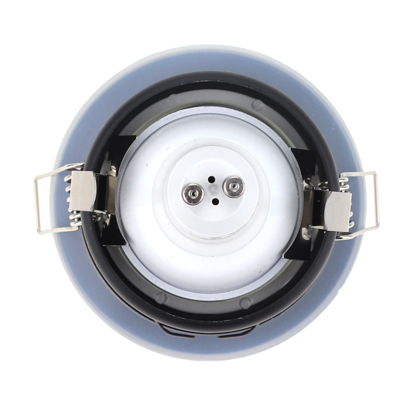 GU10 MR16 Fitting White Spot Light Shower Recessed Kit Downlight Frame Bathroom IP65 Round