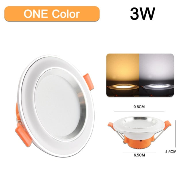 Downlight 3W 5W 3000k 4000k 6500k led Downlight AC 220V-240V led Downlight Kitchen living room Indoor recessed 5Pcs downlight