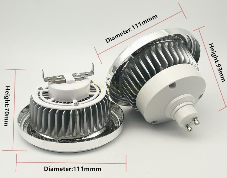 LED Downlight 12V G53 GU10 Downlights AR111 Lamps Warm White Cool White 10W 15W COB Light ES111 LED Dimmable Spotlights AC220V