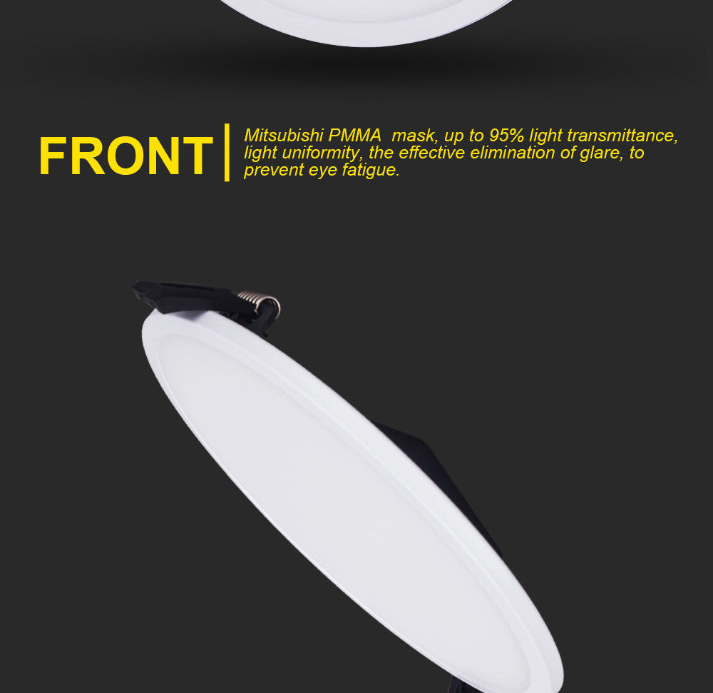 T-SUNRISE Ultra Thin LED Panel Downlight 8W 16W 24W 32W Round/Square LED Ceiling Recessed Lights Power Supply Included SMD4014